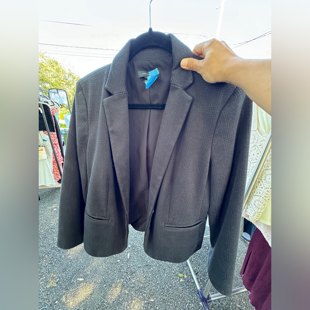 Ann Taylor crosshatch blazer